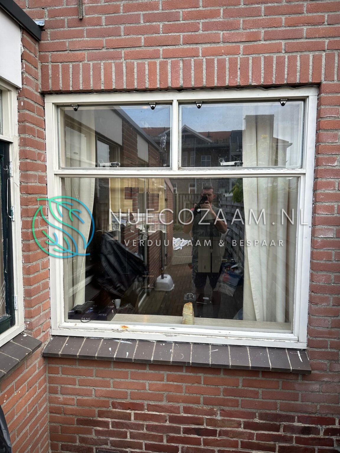 NuEcozaam Kunststof kozijnen Almelo wit houtnerf